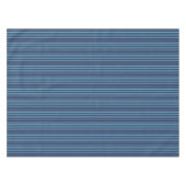 Nappe Motif uni rayé bleu rétro (Devant (Horizontal))