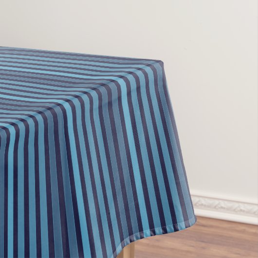 Nappe Motif uni rayé bleu rétro (In Situ)