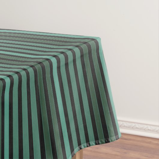 Nappe Motif uni rayé vert rétro (In Situ)