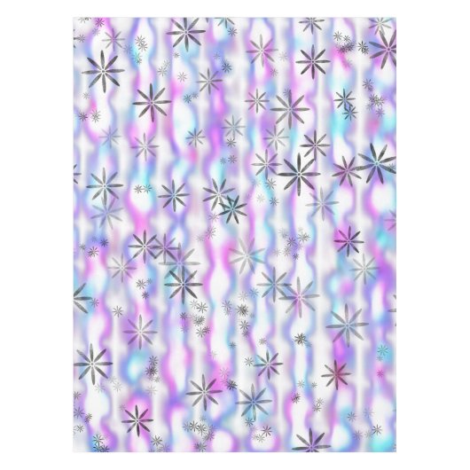 Nappe Motif Vagues Étoilées Envoûtantes (Devant)