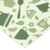 Nappe Motif vert à thème thé (Angle)