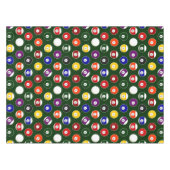 Nappe Motif vert de billards de boule de piscine (Devant (Horizontal))