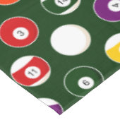 Nappe Motif vert de billards de boule de piscine (Angle)