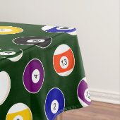 Nappe Motif vert de billards de boule de piscine (In Situ)