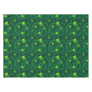 Nappe Motif vert d'Emo avec des cercles