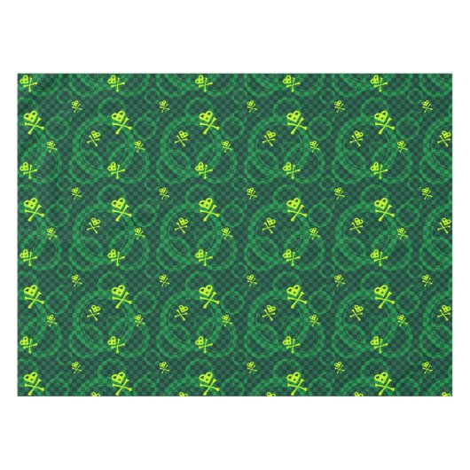 Nappe Motif vert d'Emo avec des cercles (Devant (Horizontal))