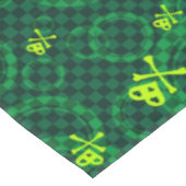 Nappe Motif vert d'Emo avec des cercles (Angle)