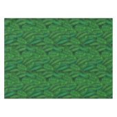 Nappe motif vert en feuilles de palmiers. (Devant (Horizontal))