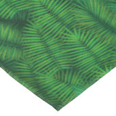Nappe motif vert en feuilles de palmiers. (Angle)