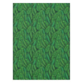 Nappe motif vert en feuilles de palmiers. (Devant)