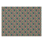Nappe motif vert en forme de coque (Devant (Horizontal))