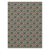 Nappe motif vert en forme de coque (Devant)