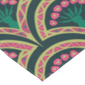 Nappe motif vert en forme de coque (Angle)