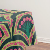Nappe motif vert en forme de coque (In Situ)