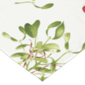 Nappe Motif vert et rouge moderne de Noël (Angle)