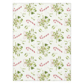 Nappe Motif vert et rouge moderne de Noël (Devant)