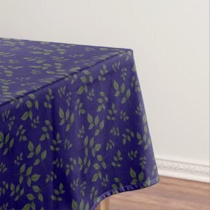 Nappe Motif vert foncé feuille élégant