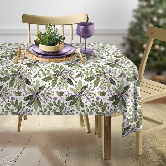 Nappe Motif vert pourpre n° 17 ID1009