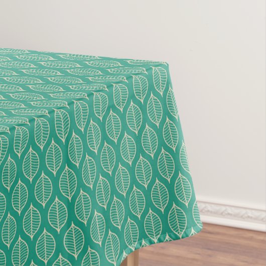 Nappe Motif vert stylisé de feuille (In Situ)