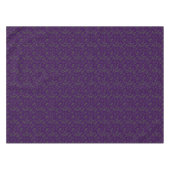 Nappe Motif vert violet feuilles élégant (Devant (Horizontal))