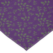 Nappe Motif vert violet feuilles élégant (Angle)