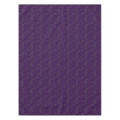 Nappe Motif vert violet feuilles élégant (Devant)
