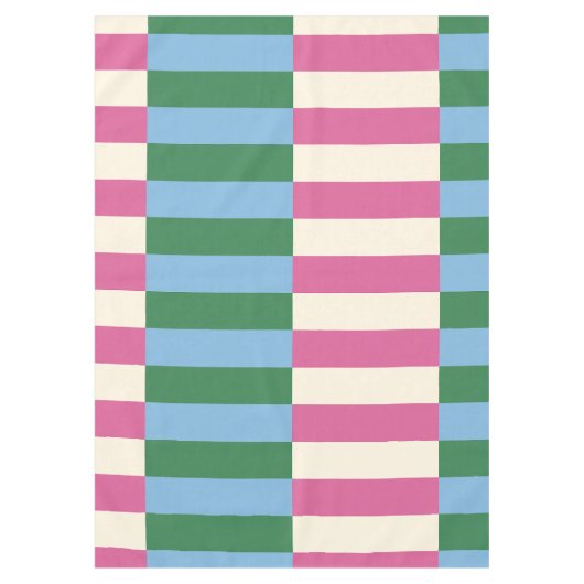 Nappe Motif vertical à rayures colorées (Devant)