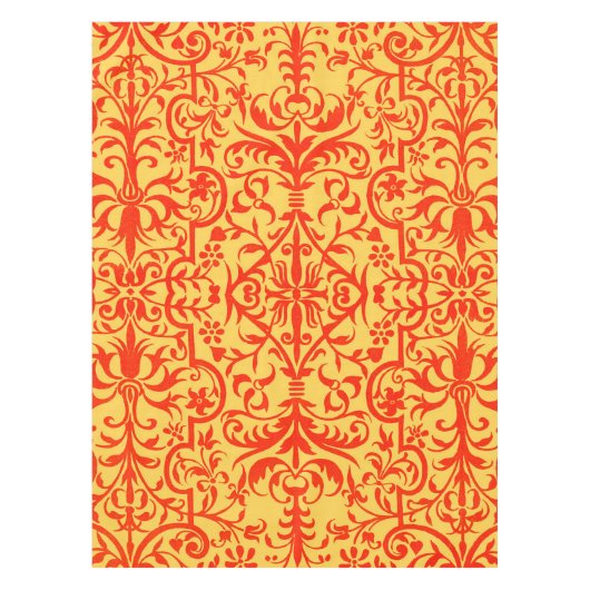 Nappe Motif victorien orange (Devant)