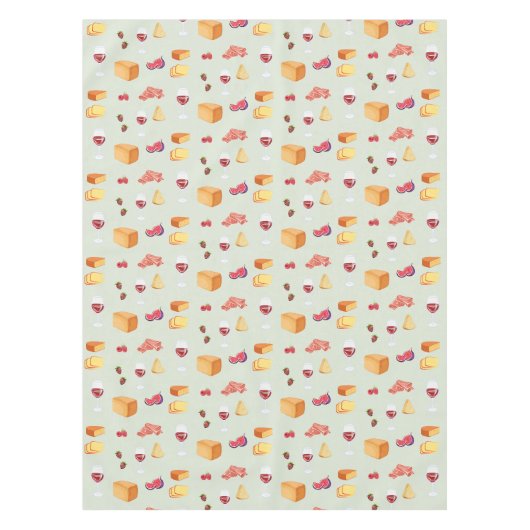 Nappe Motif Vin et Fromage (Devant)