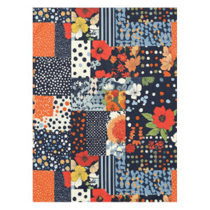 Nappe Motif vintage à écailles florales (3)