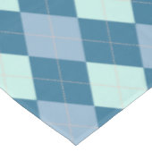 Nappe Motif vintage Argyle bleu (Angle)