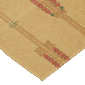 Nappe Motif vintage Art déco Fleurs roses (Angle)