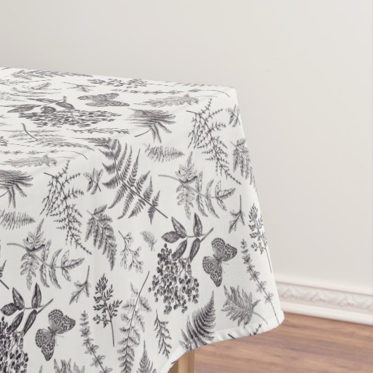 Nappe Motif vintage Botany et Papillon (In Situ)