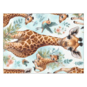 Nappe Motif vintage Cute Baby Giraffe  (Devant (Horizontal))