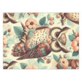Nappe Motif vintage Cute Owl (Devant (Horizontal))