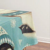 Nappe Motif vintage Cute Penguin (In Situ)