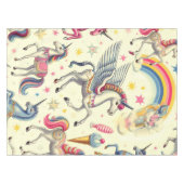 Nappe Motif vintage Cute Unicorn (Devant (Horizontal))