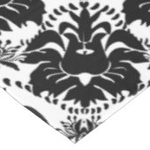 Nappe Motif Vintage de floraison Damas noir (Angle)