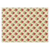 Nappe Motif vintage de rose rouge (Devant (Horizontal))