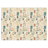 Nappe Motif vintage Floral & Caméra (6) (Devant (Horizontal))