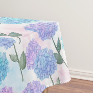 Nappe motif vintage hydrangea