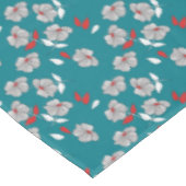 Nappe Motif Vintage noir, blanc et rouge rétro (Angle)