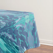 Nappe Motif X Turquoise pointillé (In Situ)