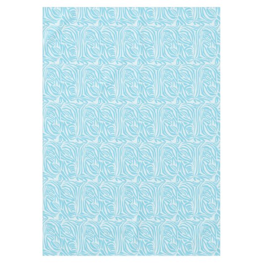 Nappe Motif Zèbre Bleu (Devant)