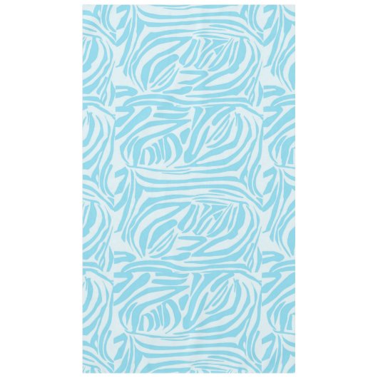 Nappe Motif Zèbre Bleu (Devant)