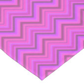 Nappe Motif zigzag à rayures roses (Angle)