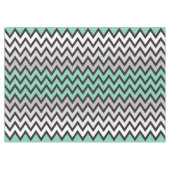Nappe Motif ZIGZAG - noir blanc gris + votre idée (Devant (Horizontal))