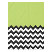 Nappe Motif Zigzag noir et blanc, Chevron, Vert (Devant)