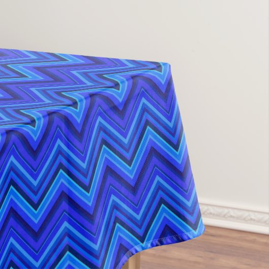 Nappe Motif zigzag rayures bleues (In Situ)