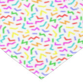 Nappe Motifs de lignes colorés mignons (Angle)